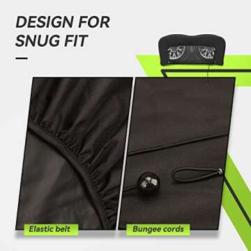 RVMATE RV Tire Covers, Dual Axle Wheel Cover (2 Pack) Fits 27"-30" Diameter Tires, Waterproof Anti-UV 600D Oxford Black Dual Tire Covers RV Accessories for RV/Truck/Trailer