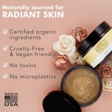 Organic Vanilla Coconut Body Scrub for Smooth Skin