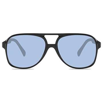 YDAOWKN Retro Aviator Sunglasses for Womens Mens Large Frame Classic 70s Vintage Sunglasses Aviators
