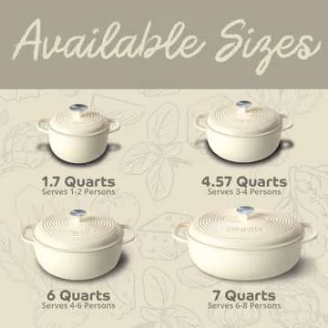 Segretto 6Qt Enameled Cast Iron Dutch Oven for Every Kitchen