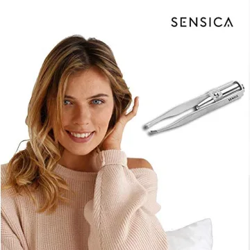 Sensica Lumi Tweezers with LED Light for Precision Grooming
