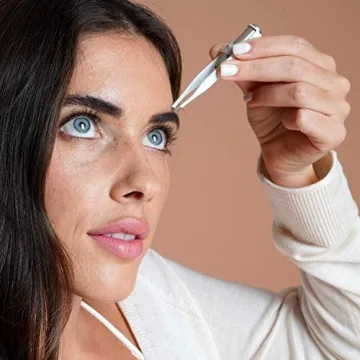 Sensica Lumi Tweezers with LED Light for Precision Grooming