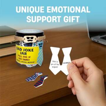 60 Dad Jokes Cards Jar - The Perfect Father's Day Gift