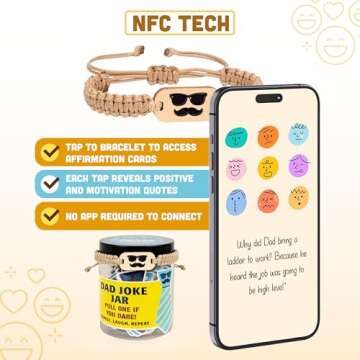 60 Dad Jokes Cards Jar - The Perfect Father's Day Gift