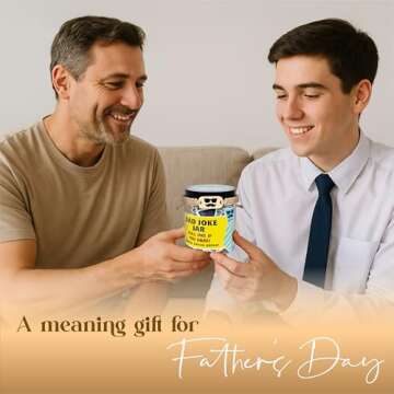 60 Dad Jokes Cards Jar - The Perfect Father's Day Gift