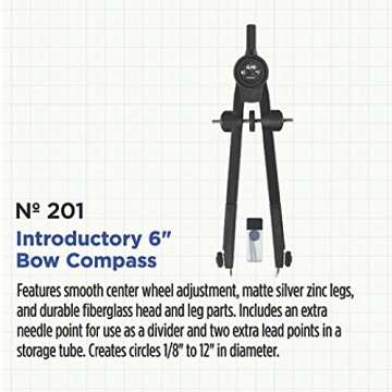 Alvin Bow Compass for Geometry and Architecture Projects