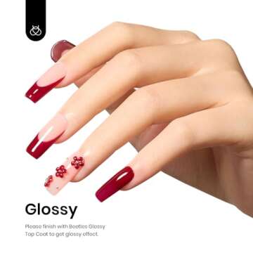 Beetles Gel Nail Polish, 1 Pcs 15ml Oxblood Red Full Maroon Red Color Soak Off Gel Polish Nail Art Manicure Salon DIY UV Lamp Cured Gel Nail Design Decoration at Home