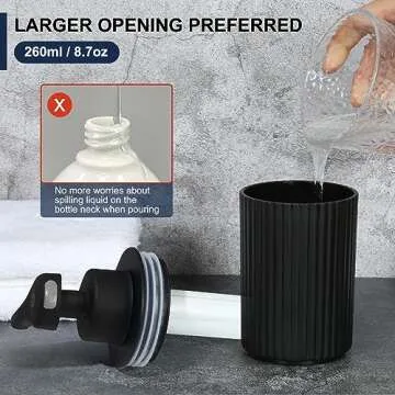 Automatic Soap Dispenser Liquid Bathroom: Rechargeable Touchless 3 Level Adjustable Auto Smart Electric Plastic Black Soap Dispenser - Kitchen - Hand Dish Lotion Couple Kids