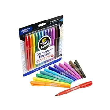 Crayola Take Note Permanent Markers, Fine Point, School Supplies, 12 Count