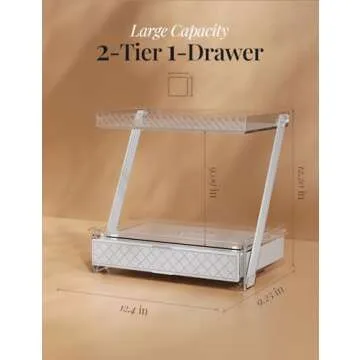 NEATORA 2-Tier Bathroom Counter Organizer for Makeup