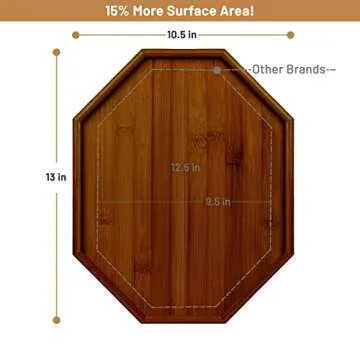 Shamrock Home Bamboo Couch Arm Table for All Couches