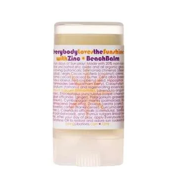 LIVING LIBATIONS Organic Sunshine Beach Balm with Zinc - Natural Protection for All Skin Types (0.5 ...
