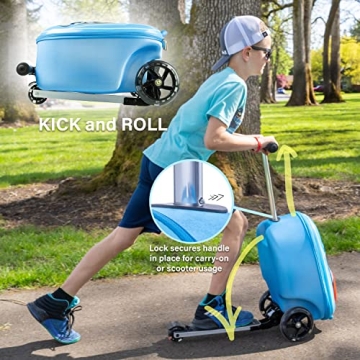 KIDDIETOTES Kids Suitcase Scooter - Fun Travel Companion