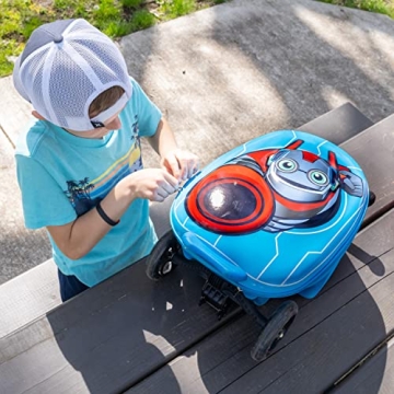 KIDDIETOTES Kids Suitcase Scooter - Fun Travel Companion
