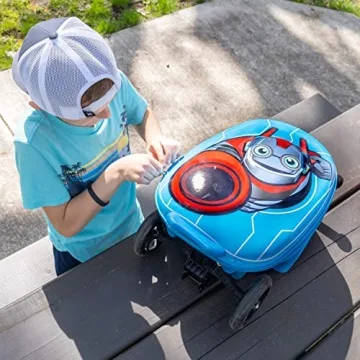 KIDDIETOTES Kids Suitcase Scooter - Fun Travel Companion