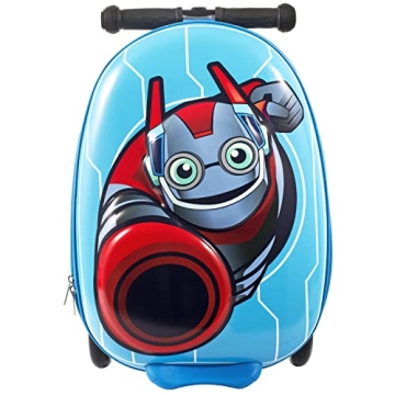 KIDDIETOTES Kids Suitcase Scooter - Fun Travel Companion