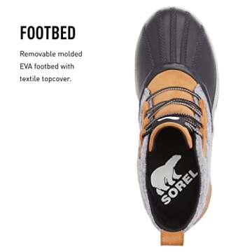 Sorel Women's Out 'N About III Classic Waterproof Boot - Camel Brown, Black - Size 7.5