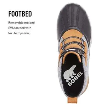 Sorel Women's Out 'N About III Classic Waterproof Boot - Camel Brown, Black - Size 7.5