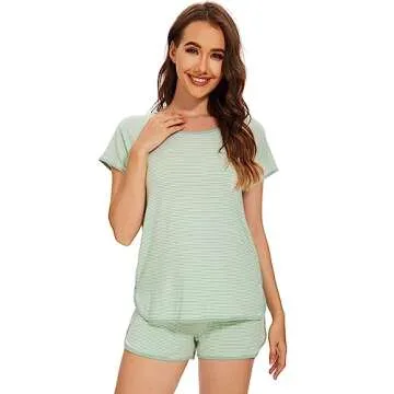 Buy WiWi Women’s Soft Stripe Pajama Set for Comfort and Style