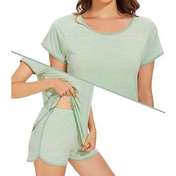 Buy WiWi Women’s Soft Stripe Pajama Set for Comfort and Style