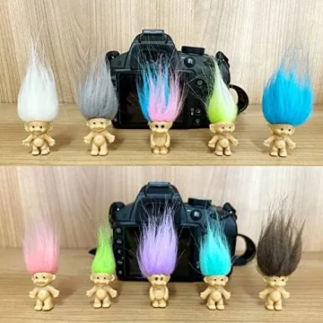 Adorable Mini PVC Vintage Troll Dolls Collection in 10 Pack
