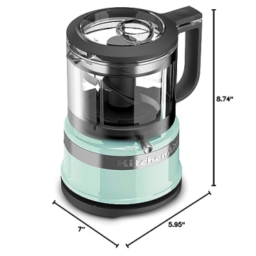 KitchenAid 3.5 Cup Food Chopper in Ice Blue for Kitchen Ease