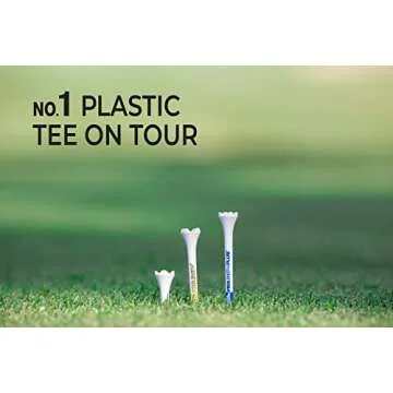 Pride Performance Plastic Golf Tees - 30 Count Pack