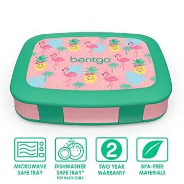 Bentgo Kids Prints Insulated Lunch Bag Set - Fun & Durable
