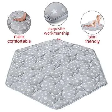 Hexagon Playpen Mat for Safe Baby Play & Comfort