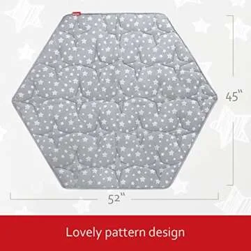 Hexagon Playpen Mat for Safe Baby Play & Comfort