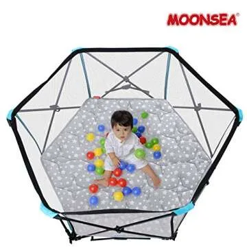Hexagon Playpen Mat for Safe Baby Play & Comfort