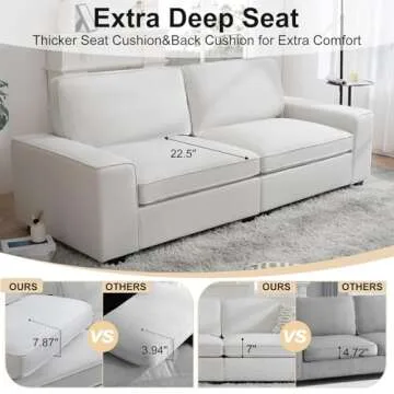 HOMERILLA Modern Loveseat Sofa for Stylish Comfort