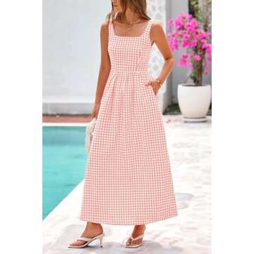 Stylish PRETTYGARDEN Summer Maxi Dress with Pockets