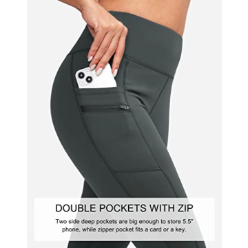 G Gradual Winter Leggings with Pockets for Women