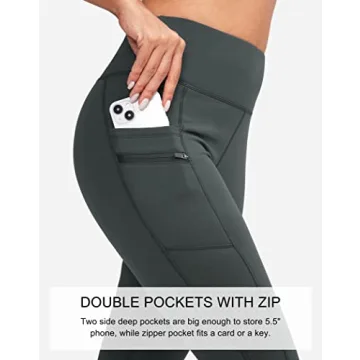 G Gradual Winter Leggings with Pockets for Women