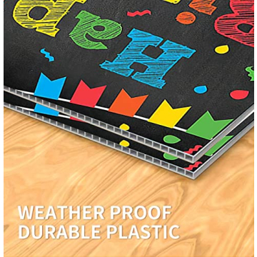 WENWELL Blank Yard Signs Set with H Metal Stakes