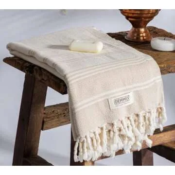 DEMMEX Organic Cotton Towel - Luxurious Bath & Beach Towel