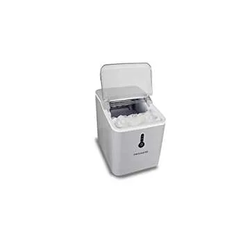 Frigidaire Ice Maker Compact Ice Maker Up to 26 LB of Ice Silver EFIC206-TG-SILVER - (Renewed)