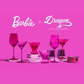Dragon Glassware x Barbie Coasters Set of 4 - Vibrant Design