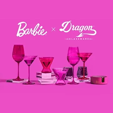 Dragon Glassware x Barbie Coasters Set of 4 - Vibrant Design