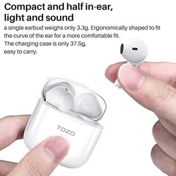 TOZO A3 Wireless Earbuds with advanced audio for all ages