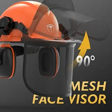 TOOLIOM Chainsaw Helmet Safety Forestry Helmet Safety Protective Helmet with Anti-Fog Goggles