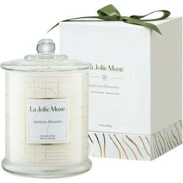 Jasmine Scented Candles Gift Set for Women