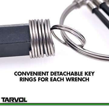 Allen Wrench Hex Key Set (10 WRENCHES - INDUSTRIAL GRADE) SAE Sizes 1/16-3/8 - Carbon Steel Construction with Black Finish