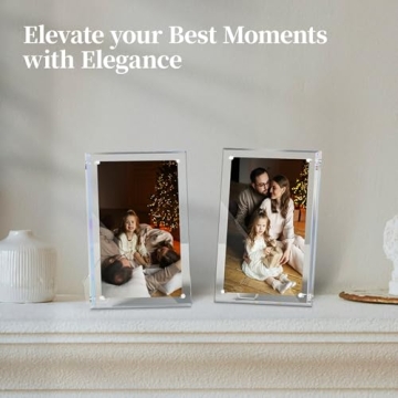 NIUBEE 5x7 Magnetic Acrylic Frame – Elegant Design for Photos