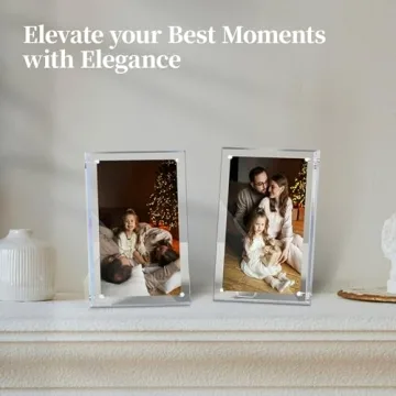 NIUBEE 5x7 Magnetic Acrylic Frame – Elegant Design for Photos