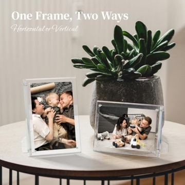NIUBEE 5x7 Magnetic Acrylic Frame – Elegant Design for Photos