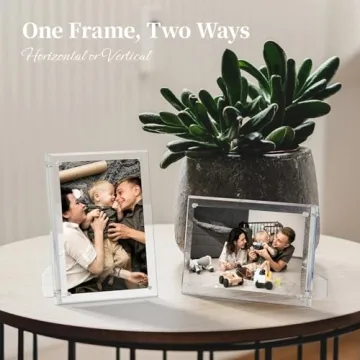 NIUBEE 5x7 Magnetic Acrylic Frame – Elegant Design for Photos