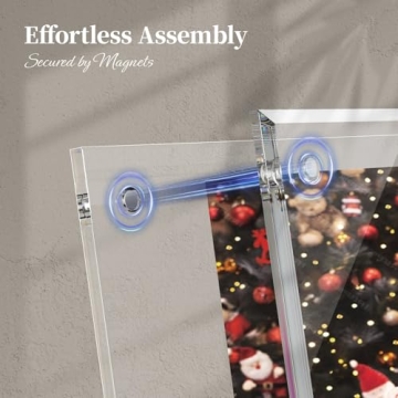NIUBEE 5x7 Magnetic Acrylic Frame – Elegant Design for Photos