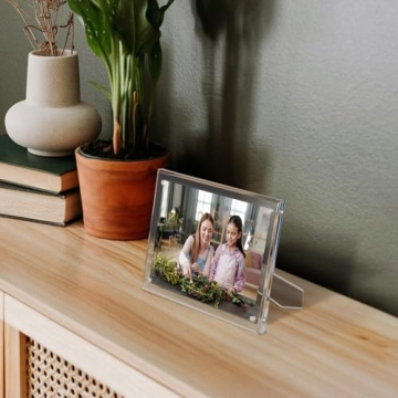 NIUBEE 5x7 Magnetic Acrylic Frame – Elegant Design for Photos